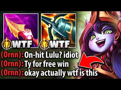 The enemy Ornn thought I was trolling with On-Hit Lulu top... and then I destroyed him