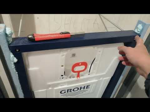 How to install a GROHE installation and create a plasterboard niche for installing a boiler above...