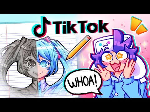 TRYING CRAZY TIKTOK ART CHALLENGES... 🤩 🤯
