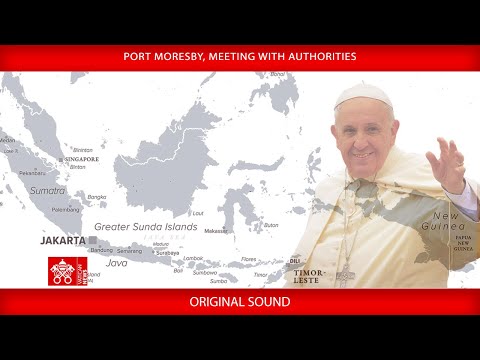 Port Moresby, Meeting with Authorities, 7 September 2024, Pope Francis