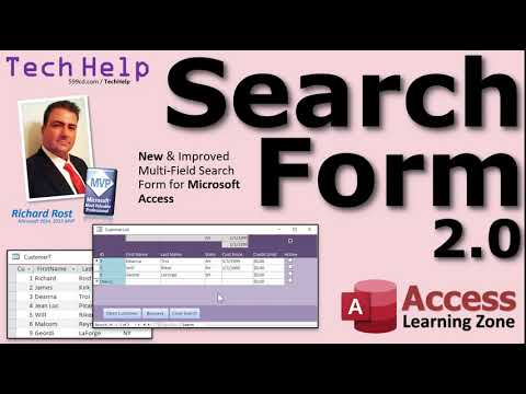 Microsoft Access Multi-Field Search Form 2.0 New and Improved Features!