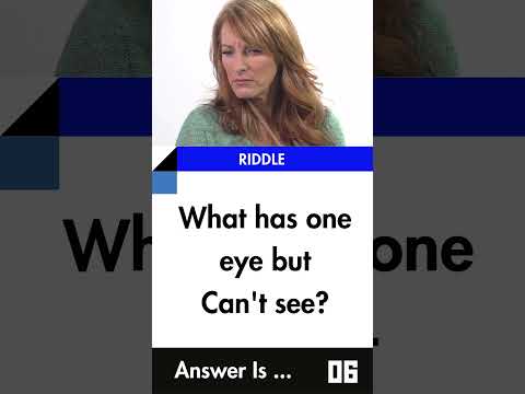 #Riddle : What has one eye Can't see? 🧐 #MindGames  #Puzzle #ChallengeYourMind