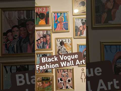 Black Vogue Art Wall 🖤✨ | Fashion-Inspired Apartment Tour Coming Soon