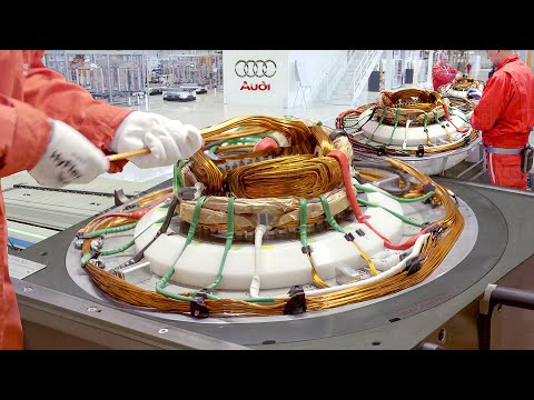 Inside Audi's Super Advanced Electric Motor Production in Europe