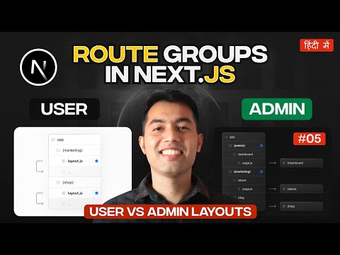 #6: Next.js Route Groups🔥Clean URLs + Multiple Layouts for Admin & User Explained!