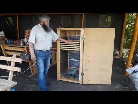 Three-in-one dryer. 1) Dryer. 2) Decrystallizer. 3) Molaria. #apiary #beekeeping