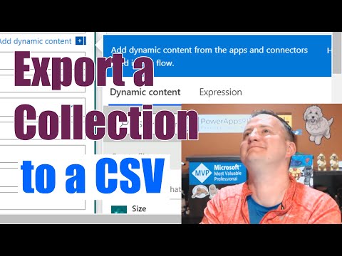Power Apps Export data to Excel with Flow - Collections to CSV file