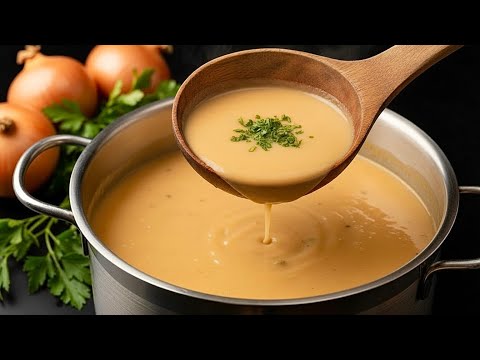 Incredible winter onion soup, based on my grandmother's recipe!  Delicious recipe!