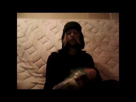 video of me eating a sausage next to a mattress