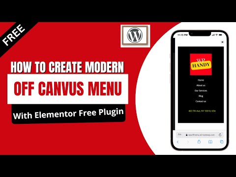 How to Create Offcanvas Menu in WordPress Using Elementor Free | WordPress Offcanvas Sidebar Menu