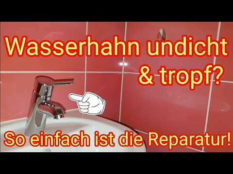 Dripping faucet - easy repair, leaky mixer tap/single-lever mixer - instructions & tips