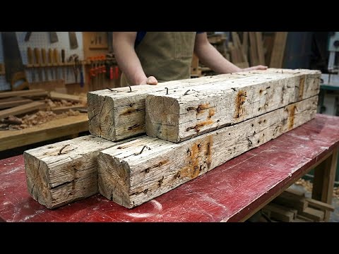 The Process By Which Young Carpenter Transform Ugly, Holey Pieces Of Wood Into Furniture