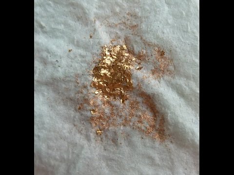A simple way to remove gold plating (citric acid + hydrogen peroxide + table salt)