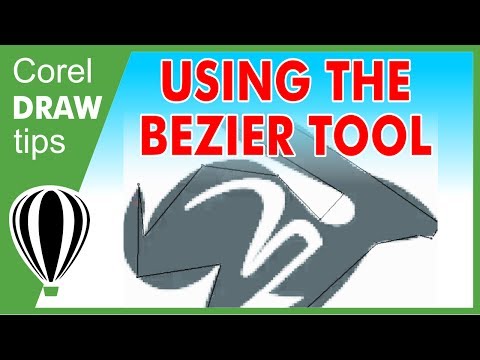 Using the bezier tool to vectorize an image using CorelDraw