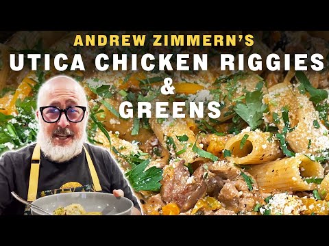 Recipe: Utica Chicken Riggies & Greens | Andrew Zimmern