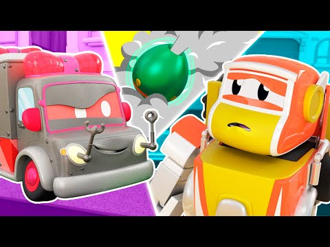 糟糕 !机器人救护车正在毒害所有人 !救命啊 ,超级机器人 !- 超级机器人卡车变身