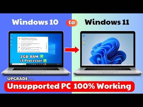 How to Install Windows 11 on UNSUPPORTED PC 2024 | Windows 10 to Windows 11 Upgrade Step-By-Step