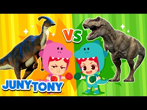 [BEST] Dinosaur Songs and Stories for Kids | Learn Fun Facts About Dinosaurs | JunyTony