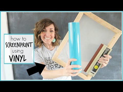 How to Screen Print using Vinyl
