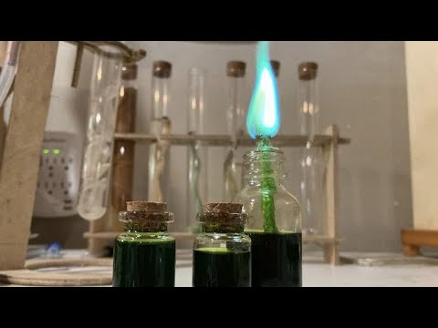 I Made Faraday's Spirit Lamp (Copper Chloride Synthesis)