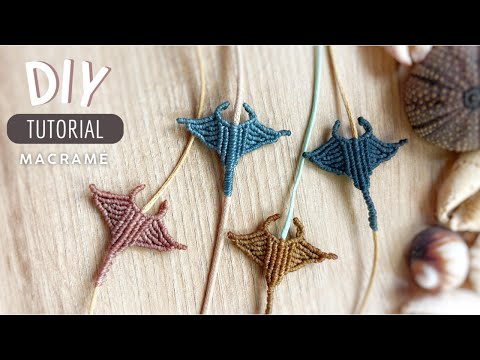 Ocean-Inspired Macramé 🐠 Create this unique and magical stingray from scratch | Easy full tutorial