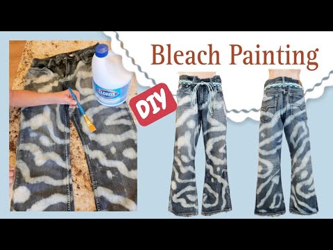 How To Bleach Paint Designs On Your Jeans