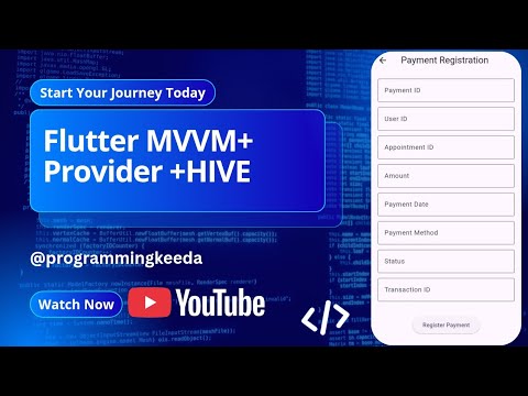 Flutter MVVM User Registration App | Provider + Hive | Programming Keeda #programmingkeeda