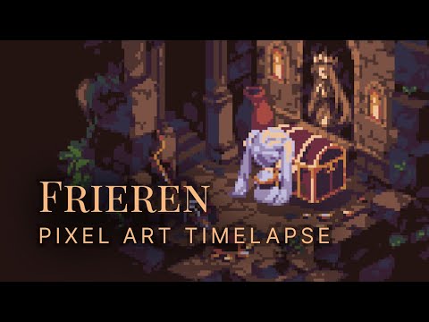 A Rare Grimoire - Frieren Pixelart Timelapse