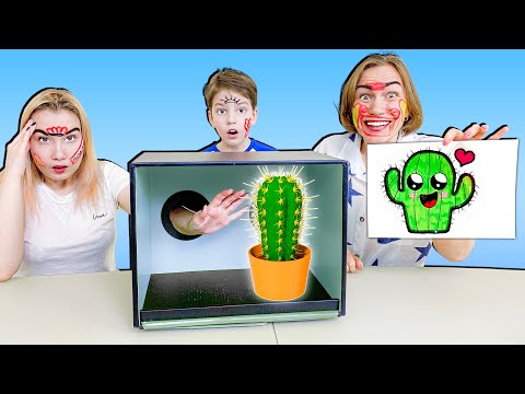 УГАДАЙ ЧТО В КОРОБКЕ И НАРИСУЙ ЧЕЛЛЕНДЖ!