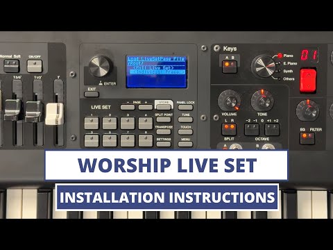 Yamaha YC Worship Live Set || Volume 1 ~ Setup Instructions