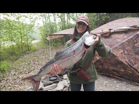 Surviving Off Salmon | 5 Day Subsistence Fish Camp in Alaska