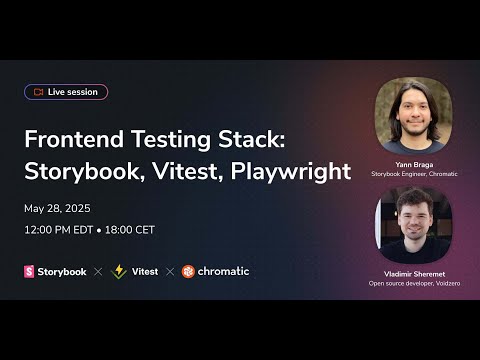 Frontend Testing Stack: Storybook, Vitest, Playwright