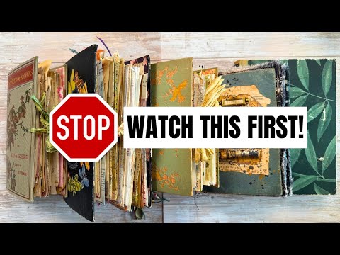 Before You Make A Vintage Book Junk Journal - WATCH THIS!