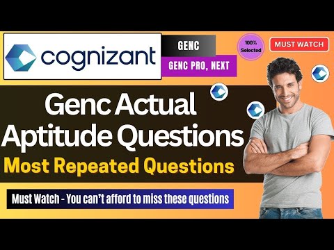 🔥Cognizant Actual Aptitude Questions | Cognizant GenC Round 1 Aptitude Assessment 2025 | PYQ
