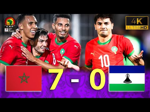 Ibrahim Diaz Hat-Trick Leads Morocco to a Stunning 7-0 Victory Over Lesotho!