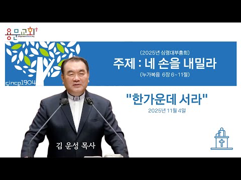 [용문교회 2025년 심령대부흥회 ❸] 한가운데 서라 (누가복음 6장 6~11절) #영락교회 #김운성목사