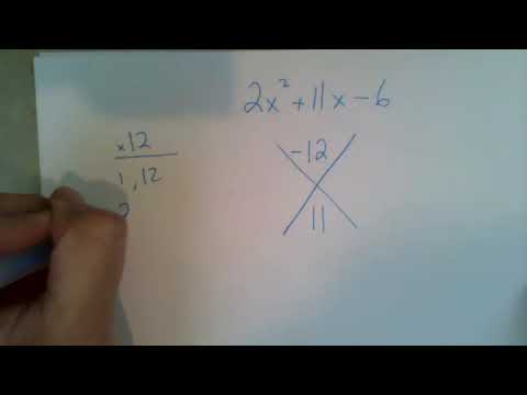Quadratic Factoring Using the X Method