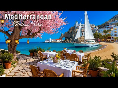 Dreamy Mediterranean Music 🎶🌊 Cinque Terre Romance & Amalfi Coast Serenity 4K