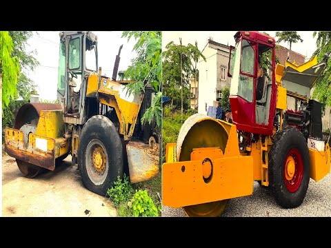 💡 Project To Restore A Giant Abandoned KOMATSU Road Roller // Restoration From Start To Finish 🔴