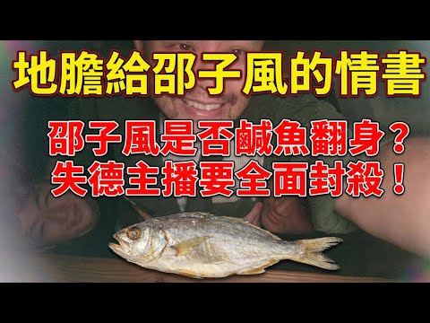 地膽給邵子風的情書，邵子風鹹魚翻身，失德主播要全面封殺