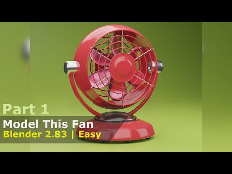 Blender | Make This Desktop Fan  | Part 1