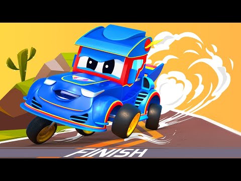 Супер Грузовик - Лучшие мультфильмы о ГОНОЧНЫХ МАШИНАХ - Супер Грузовик в Автомобильном Городе