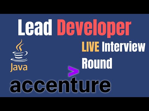 Live Interview | Accenture | Technical Lead | Java | Spring Boot | Web Services | Microservices
