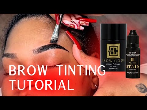 BROW TUTORIAL: Eyebrow Tinting with Brow Code Stain