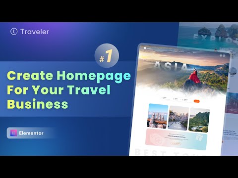 How to create a homepage for your travel business | Demo #1 (Best Elementor Tutorial)
