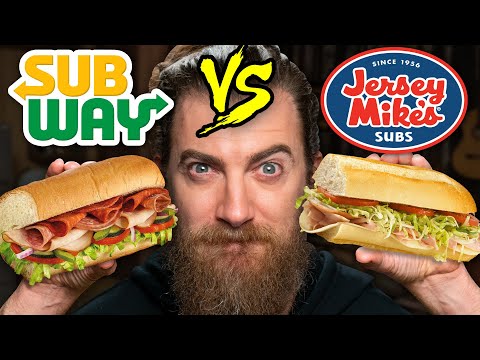 Subway vs. Jersey Mike's Taste Test | FOOD FEUDS