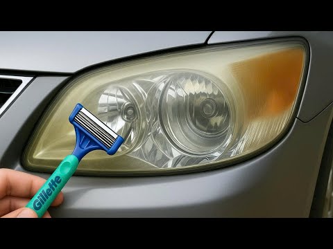 Old Cloudy Headlights? Restore Them Bright and Clear in Just 5 Minutes! 🚗