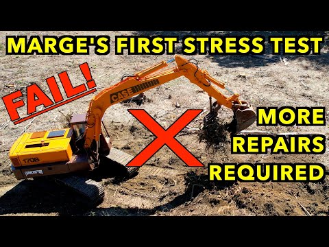 Restored Excavator...Breaks Again.  That Didn't Take Long!  Case 170B