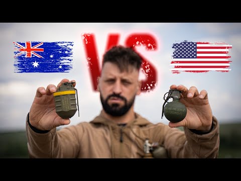 Australian F1 Grenade vs. American M67 | Fragmentation Testing