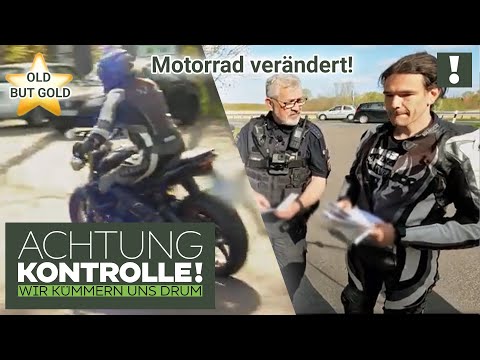 ÄRGERLICH! 🙄 Umbauten am Motorrad mit 106 PS nicht abgenommen! | Old But Gold | Achtung Kontrolle